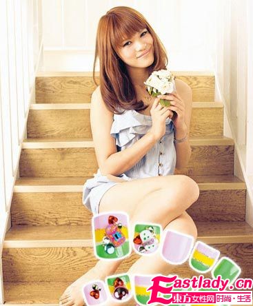 动人足部美甲 将美丽武装到脚尖