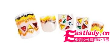 异域风情PK海蓝风 7款跳跃风情美甲