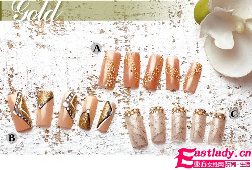 热恋纯情美甲 温柔女生如花绽放