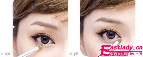 学画媚人猫眼妆 寒冬成为众人焦点