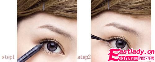 学画媚人猫眼妆 寒冬成为众人焦点