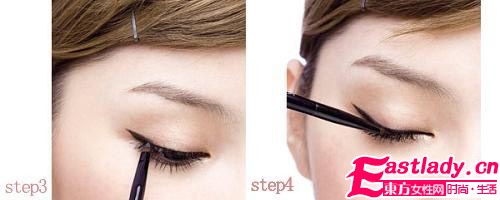 学画媚人猫眼妆 寒冬成为众人焦点