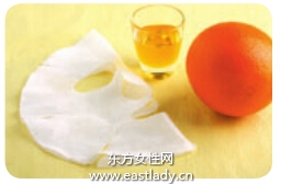 自制清新橙皮面膜