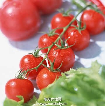 番茄击退黑斑白皙肌肤