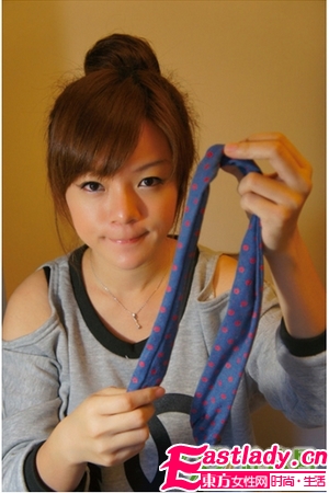 3种日式丸子头扎法 看发量选择