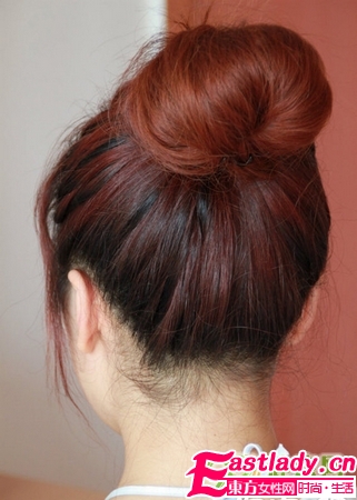 花苞头的扎法详细步骤图解