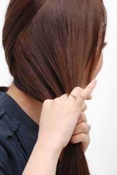 超时尚的麻花辫盘发