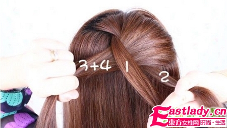 蝎子辫的详细编法步骤图解