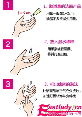 早晚洗脸各不同 洗脸步骤图解