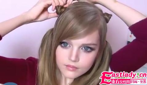 绝美芭比娃娃做发型