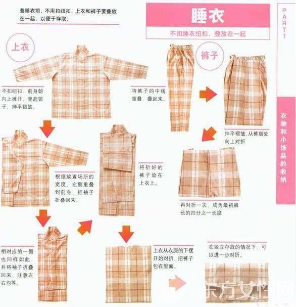 分享各类衣服的叠法 女孩们快get