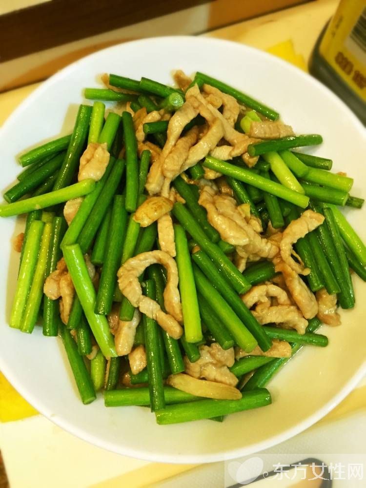 蒜苗炒肉丝的做法 蒜苗炒肉丝菜品特色