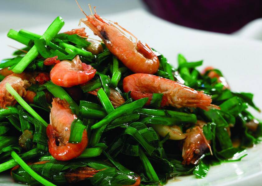 春天绝对少不了的美味 韭菜炒河虾