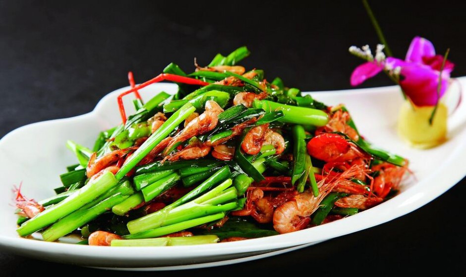 春天绝对少不了的美味 韭菜炒河虾