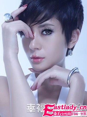 短发新娘的扮靓法则 水晶诠释性感