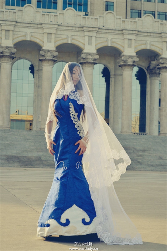 蒙古族婚纱照感受质朴的爱情