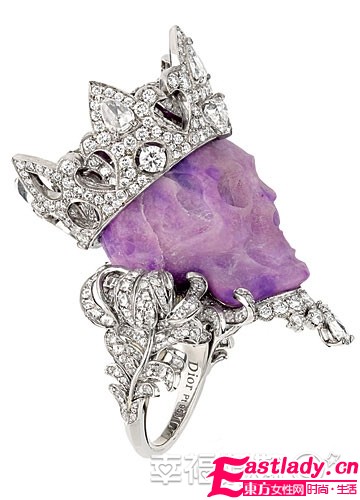 紫色新娘珠宝搭配 明耀冬日绮丽颜色