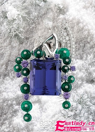 紫色新娘珠宝搭配 明耀冬日绮丽颜色
