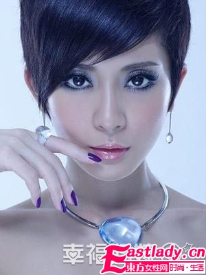 短发新娘的扮靓法则 水晶诠释性感