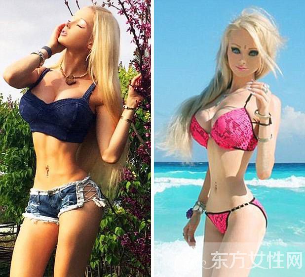 乌克兰真人芭比瓦莱里娅 素颜整容前照片曝光
