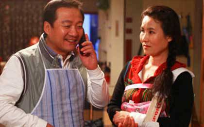 谢广坤的扮演者唐鉴军个人资料 唐鉴军老婆王小华照片