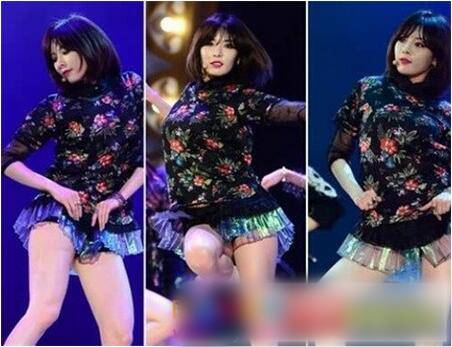 泫雅小短裙事件图片全套 热舞春光乍泄被批无下限