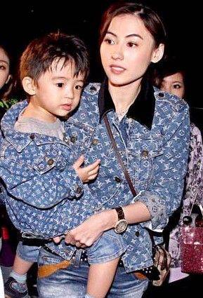 张柏芝儿子是谁的 网友指张柏芝儿子像陈冠希