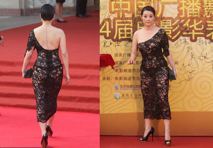 袁立透明装高清照片 网友惊呼 春光大泄