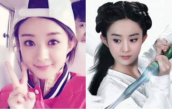 揭赵丽颖骂杨幂真相 赵丽颖整容前后对比