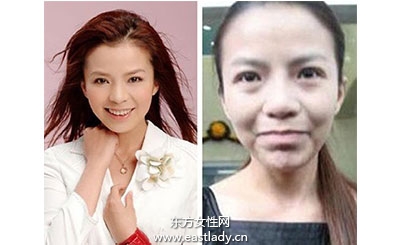 朱迅素颜照被批不如路人难以分辨