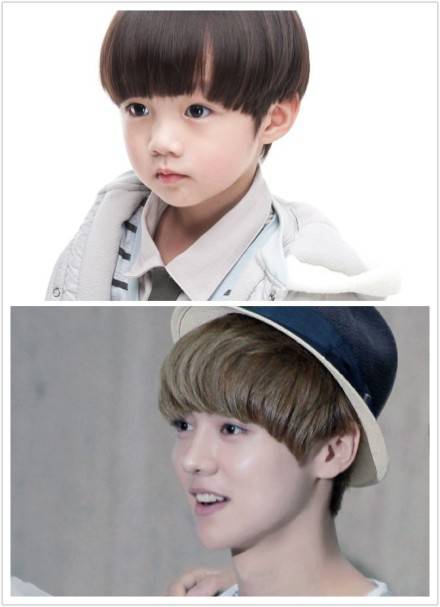 叶子宇和鹿晗对比照 叶子宇快乐大本营人气极高