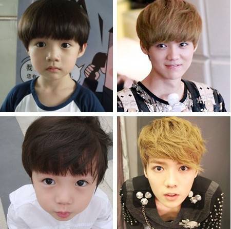 叶子宇和鹿晗对比照 叶子宇快乐大本营人气极高