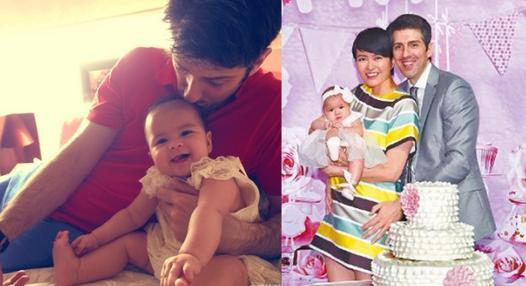 梁咏琪晒老公和女儿的合照 梁咏琪老公sergio背景