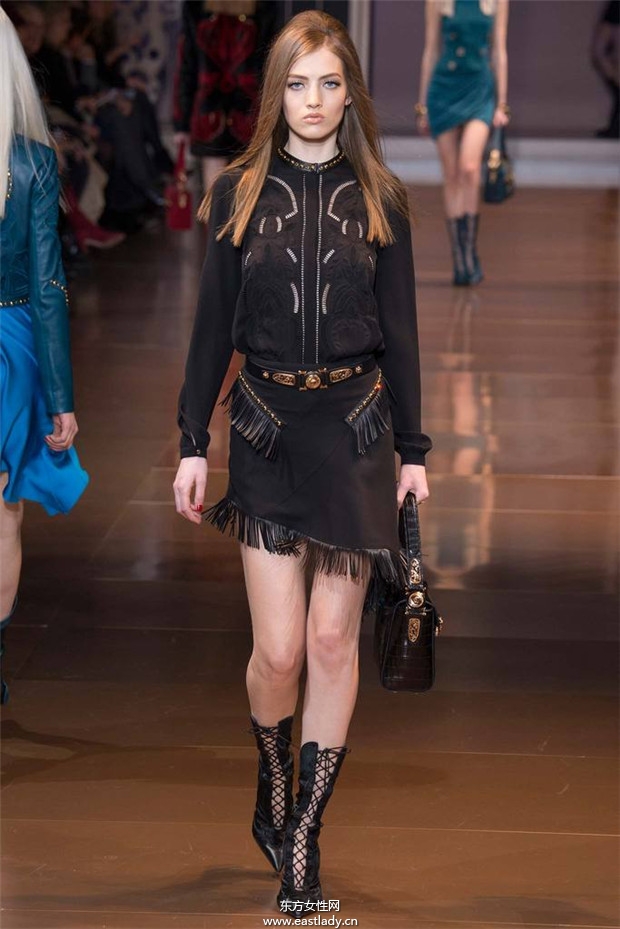 Versace米兰时装周2014秋冬新品发布