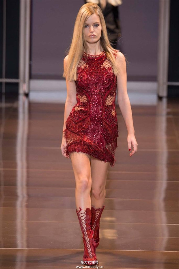 Versace米兰时装周2014秋冬新品发布