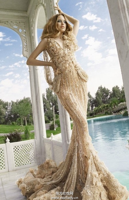 Shady Zeineldine让人惊艳的鱼尾裙礼服设计