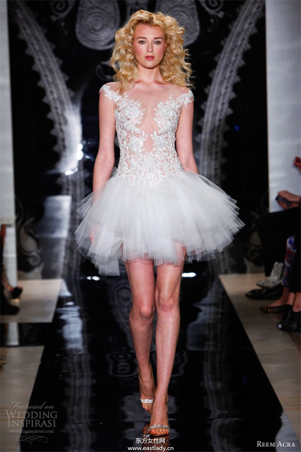 Reem Acra 2014婚纱礼服系列欣赏(图片)