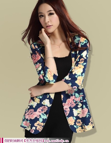 小小七分袖小西装 如夏花般美丽