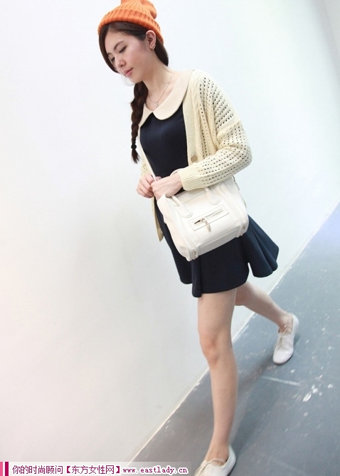 轻松搭配 镂空长袖针织衫旋风来袭