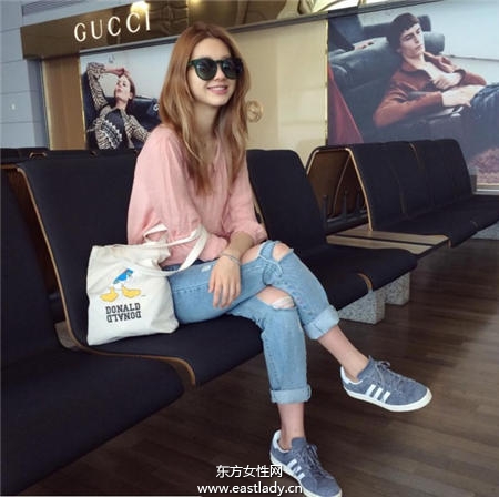 韩骨感绝美超模私服穿搭术 个性十足