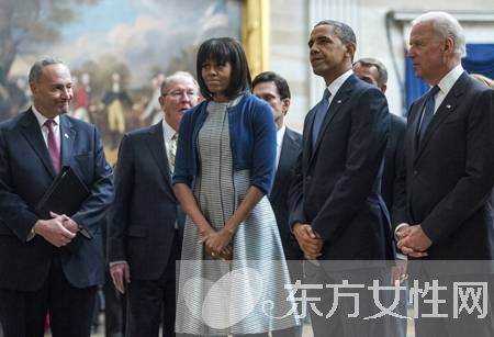 美国第一夫人米歇尔时尚穿搭术 庄重得体亲切感十足