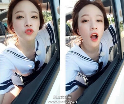 水手服强势回归 韩妞模特儿都这样穿