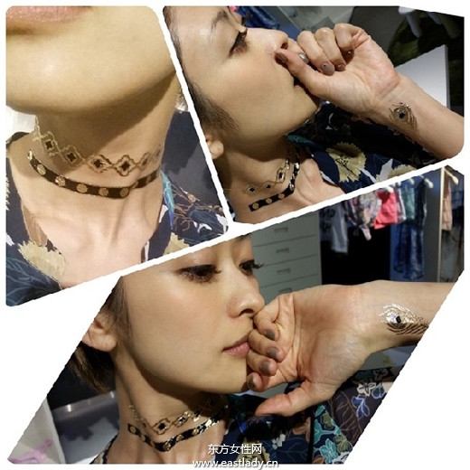 超酷 明星也爱用的金属色系纹身贴纸