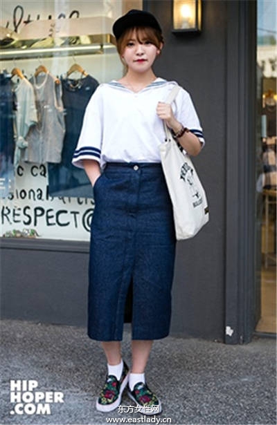 水手服强势回归 韩妞模特儿都这样穿