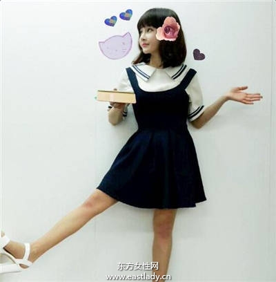 水手服强势回归 韩妞模特儿都这样穿