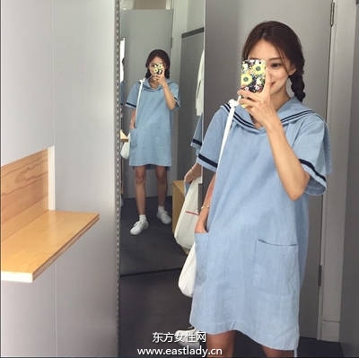 水手服强势回归 韩妞模特儿都这样穿