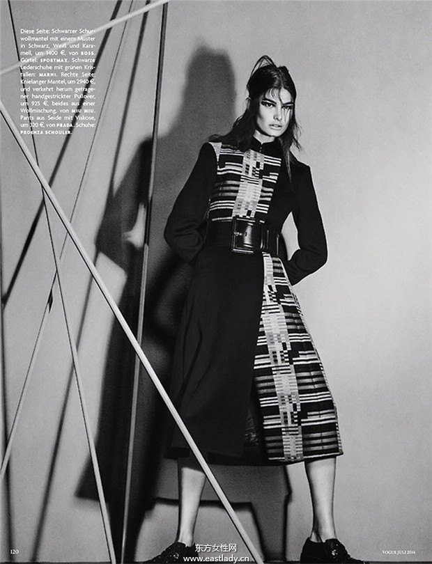 Ophelie Guillermand《Vogue》2014年7月德国版