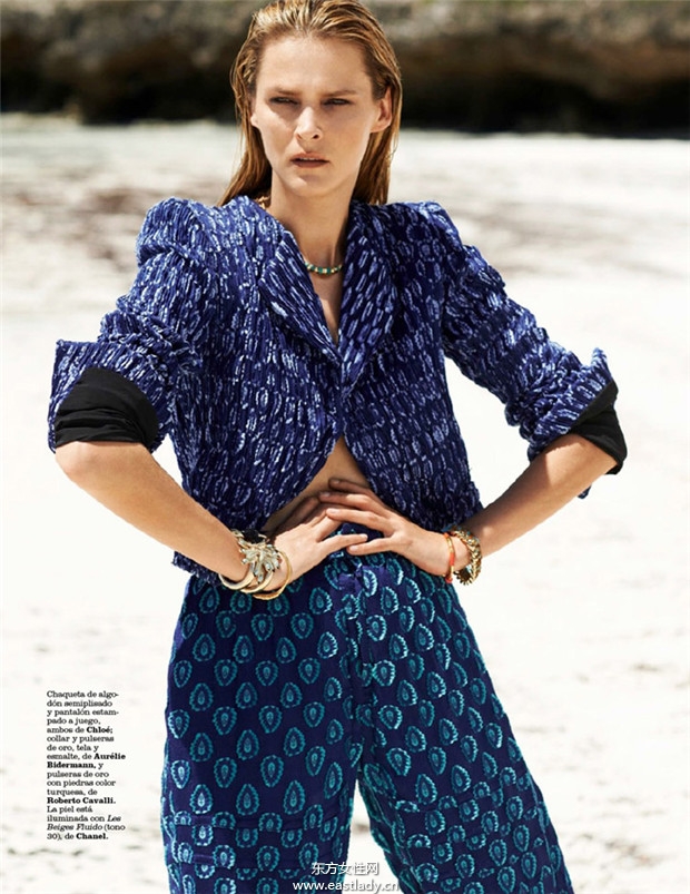 Carmen Kass《Marie Claire》2014年7月西班牙版