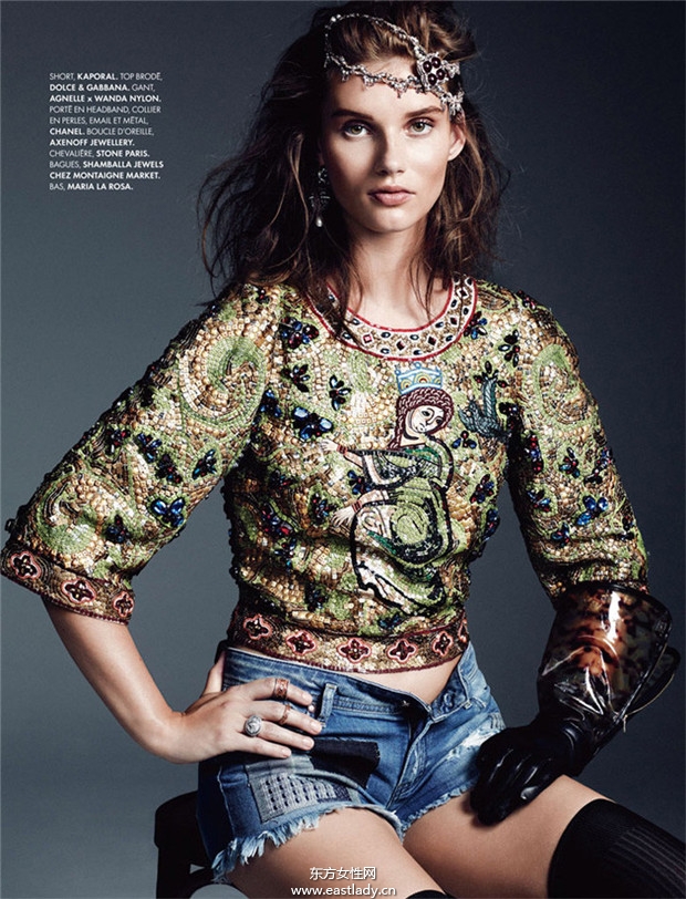 立陶宛超模Giedre Dukauskaite 2014新春时尚大片