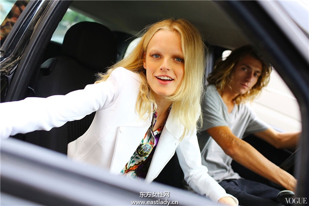Hanne Gaby Odiele 2014春夏米兰时装周服装秀